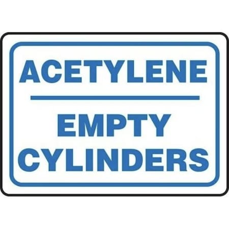 Accuform SAFETY SIGN ACETYLENE  EMPTY MCPG531XT MCPG531XT